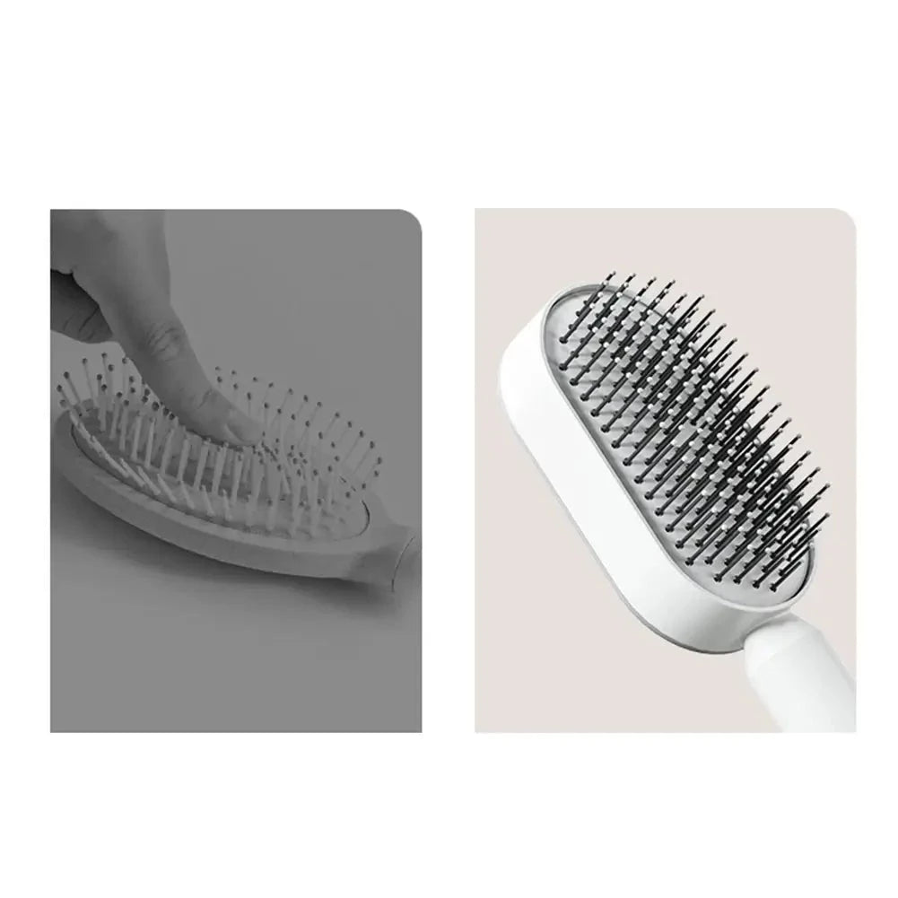 Zelfreinigende Haarborstel