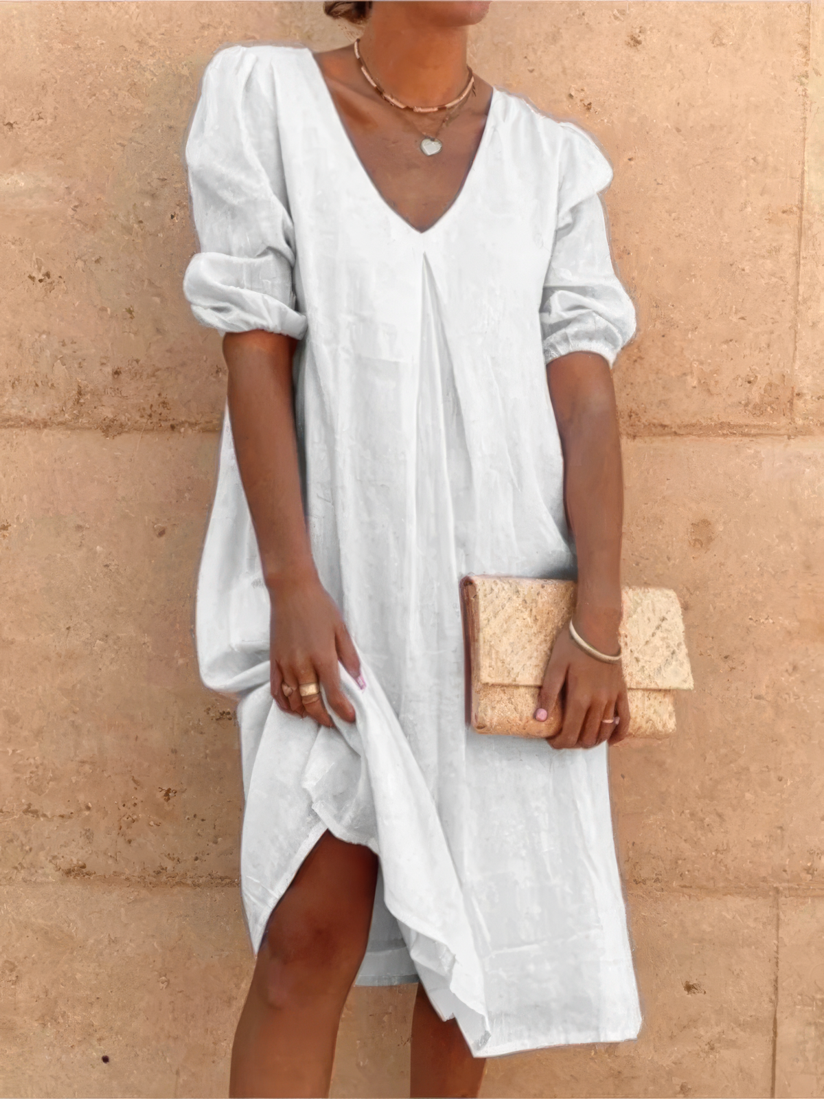 Dames Midikleed Modern Casual