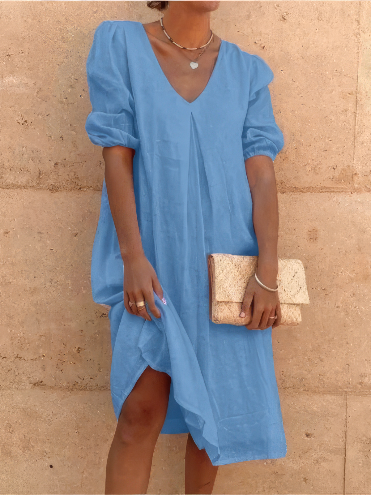 Dames Midikleed Modern Casual