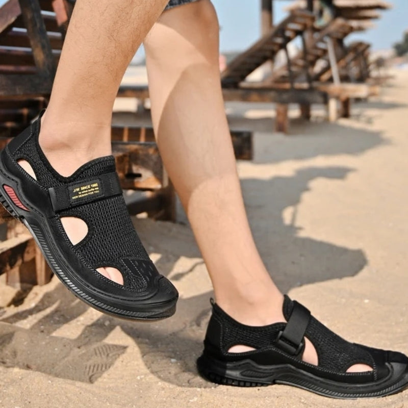 Stijlvolle mesh strandsandalen voor heren
