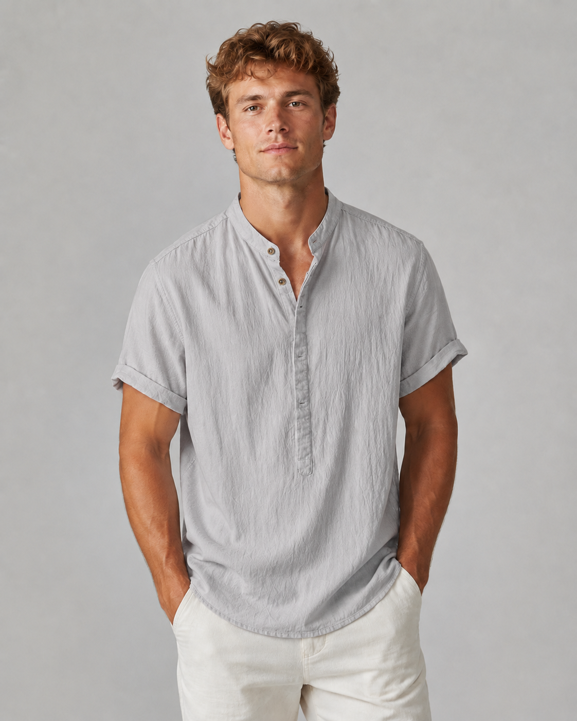 Heren T-shirt, Casual, Katoen-linnenstijl, Ademend, Lichtgewicht