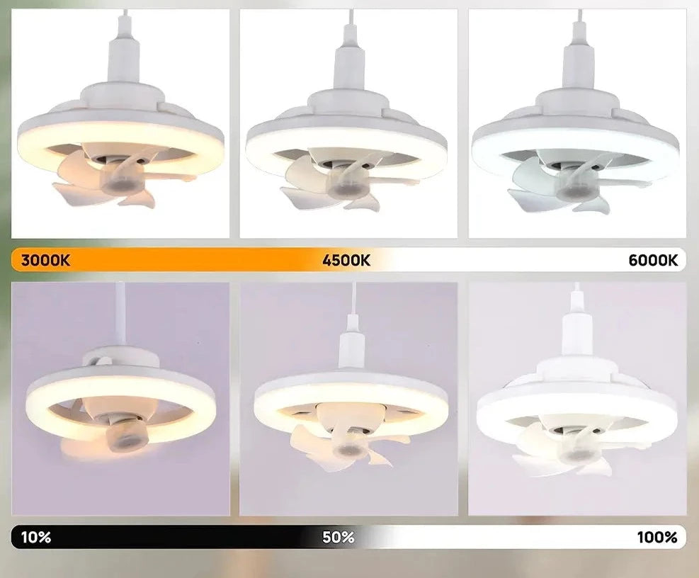 Verstelbare Plafondventilator Licht