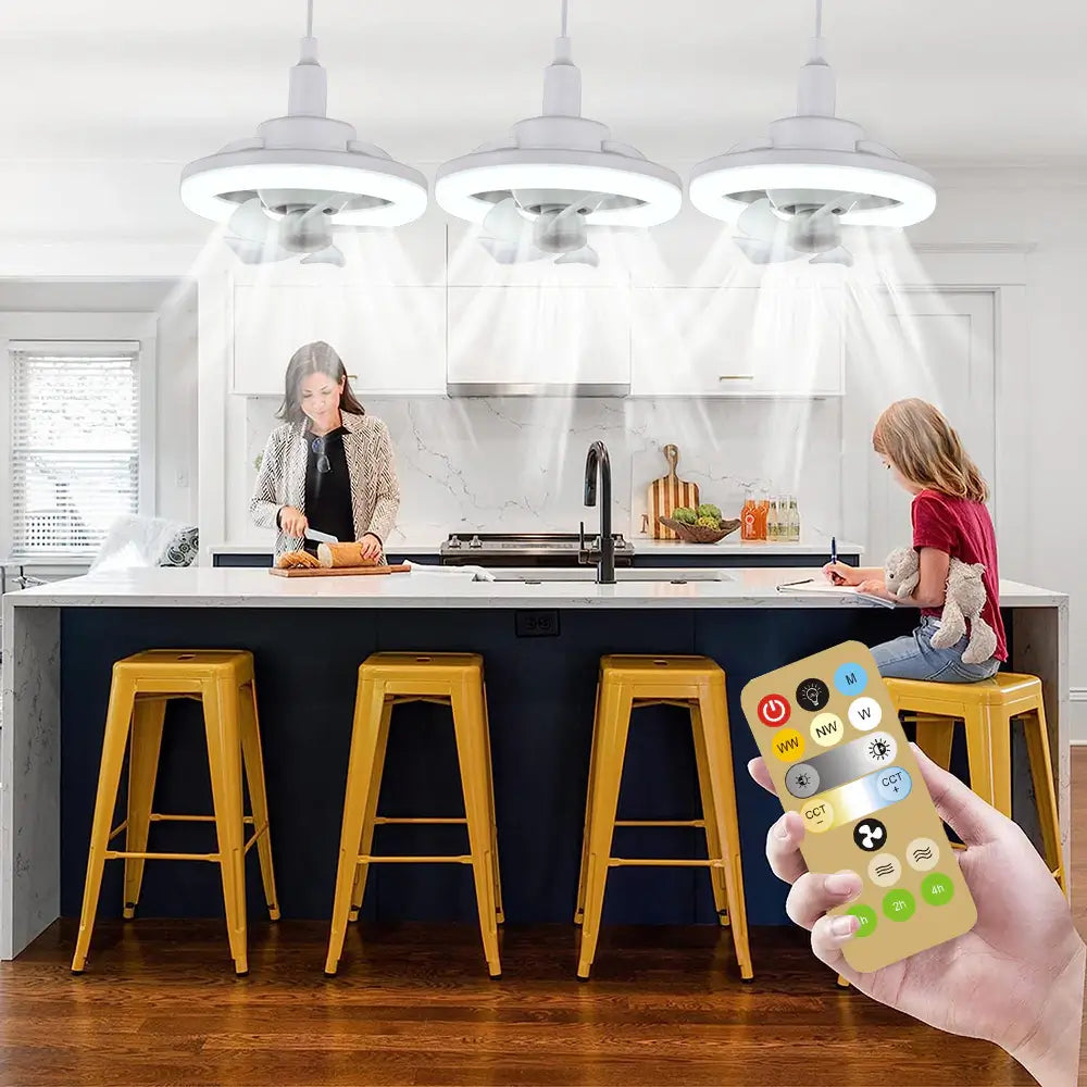 Verstelbare Plafondventilator Licht