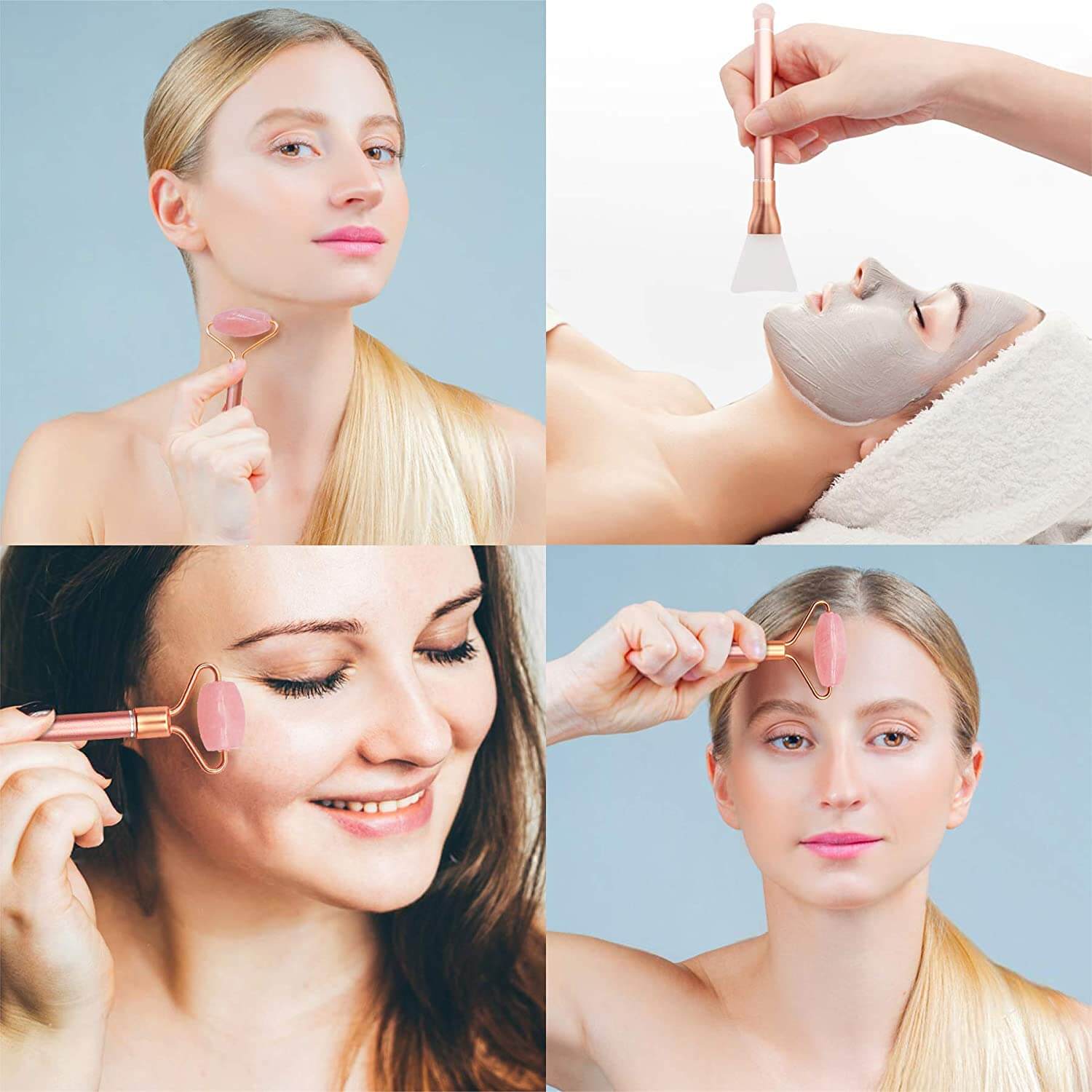 5-in-1 Rozenkwarts Roller Kit