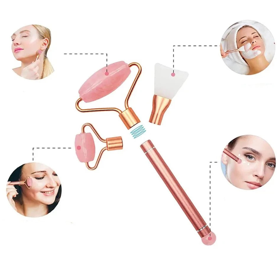 5-in-1 Rozenkwarts Roller Kit