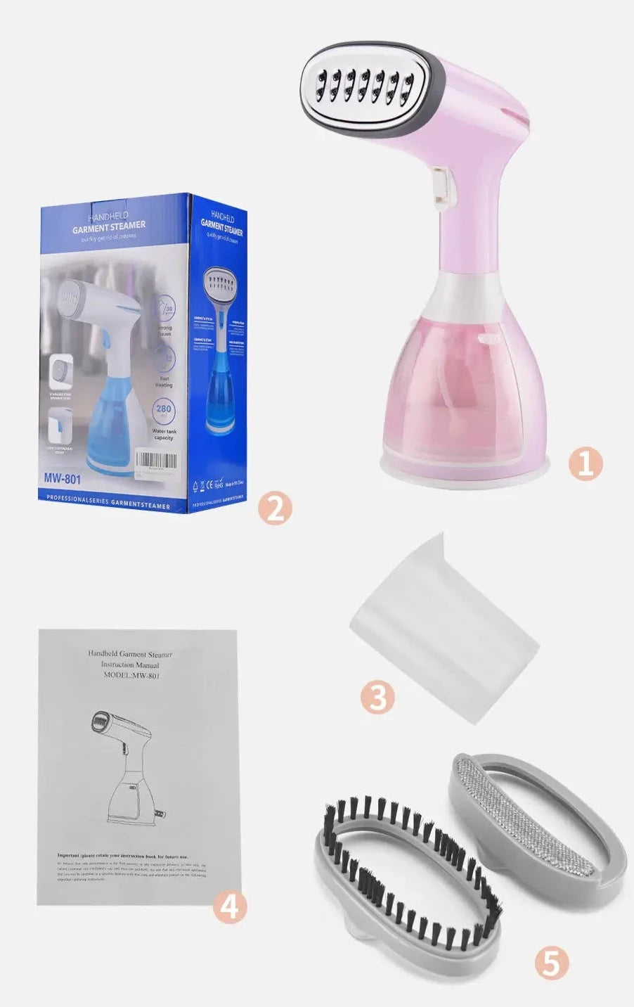 SteamEase | Handheld Garment Steamer