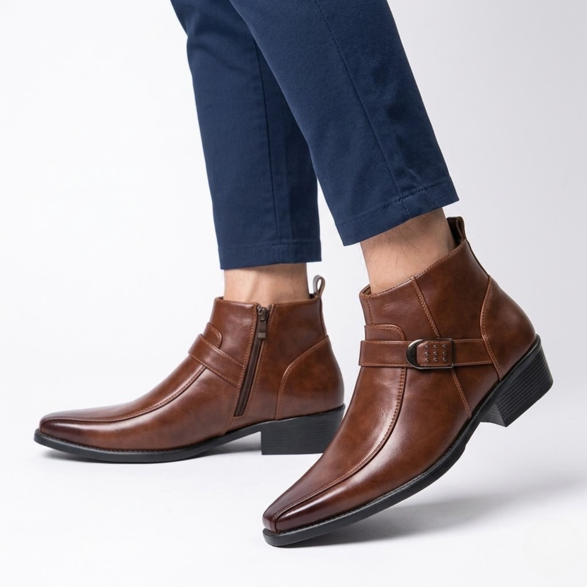 Herenlaarzen Klassiek Retro Stijl