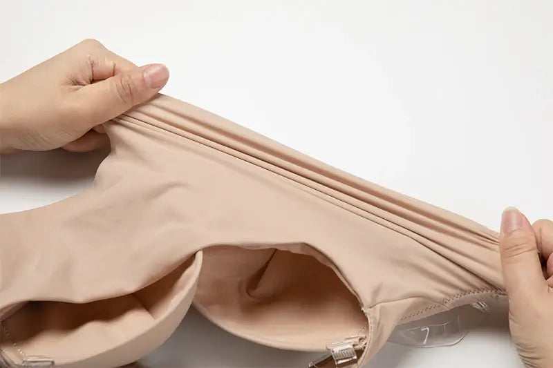 Diepe V-Hals Rugloze Body Shaper