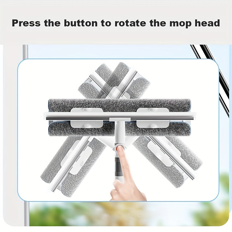 2-in-1 Raam- en Glasreiniger met Uitschuifbare Steel 4