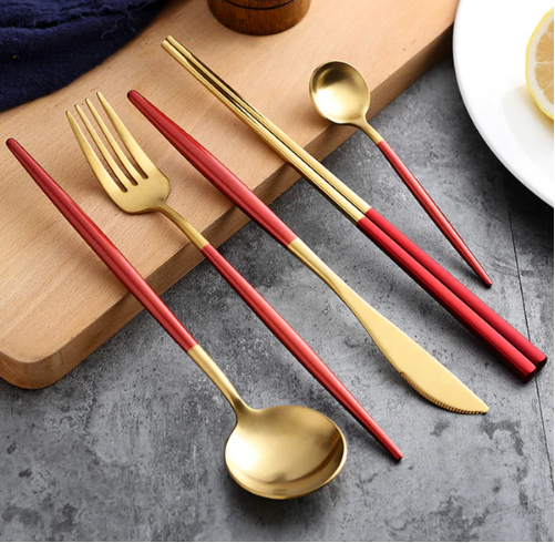 24-delige Luxe Bestekset Goud en Zilver voor Elegante Tafels 2