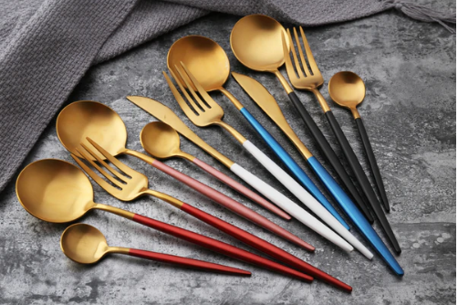 24-delige Luxe Bestekset Goud en Zilver voor Elegante Tafels 5
