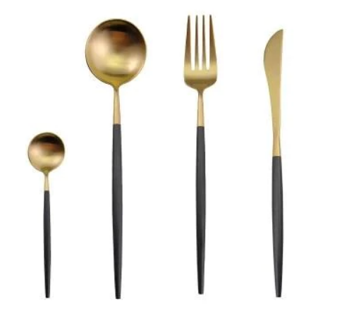 24-delige Luxe Bestekset Goud en Zilver voor Elegante Tafels 9