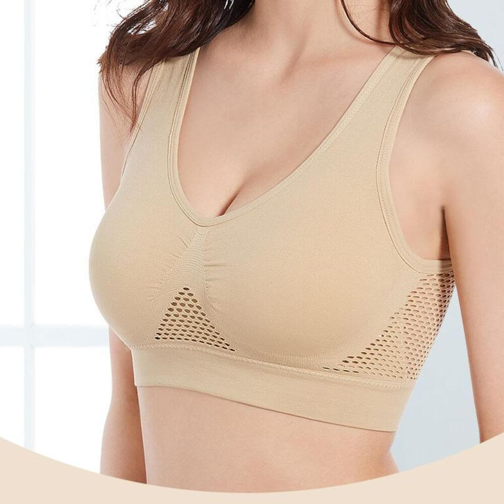 Ademende Mesh Sportbeha