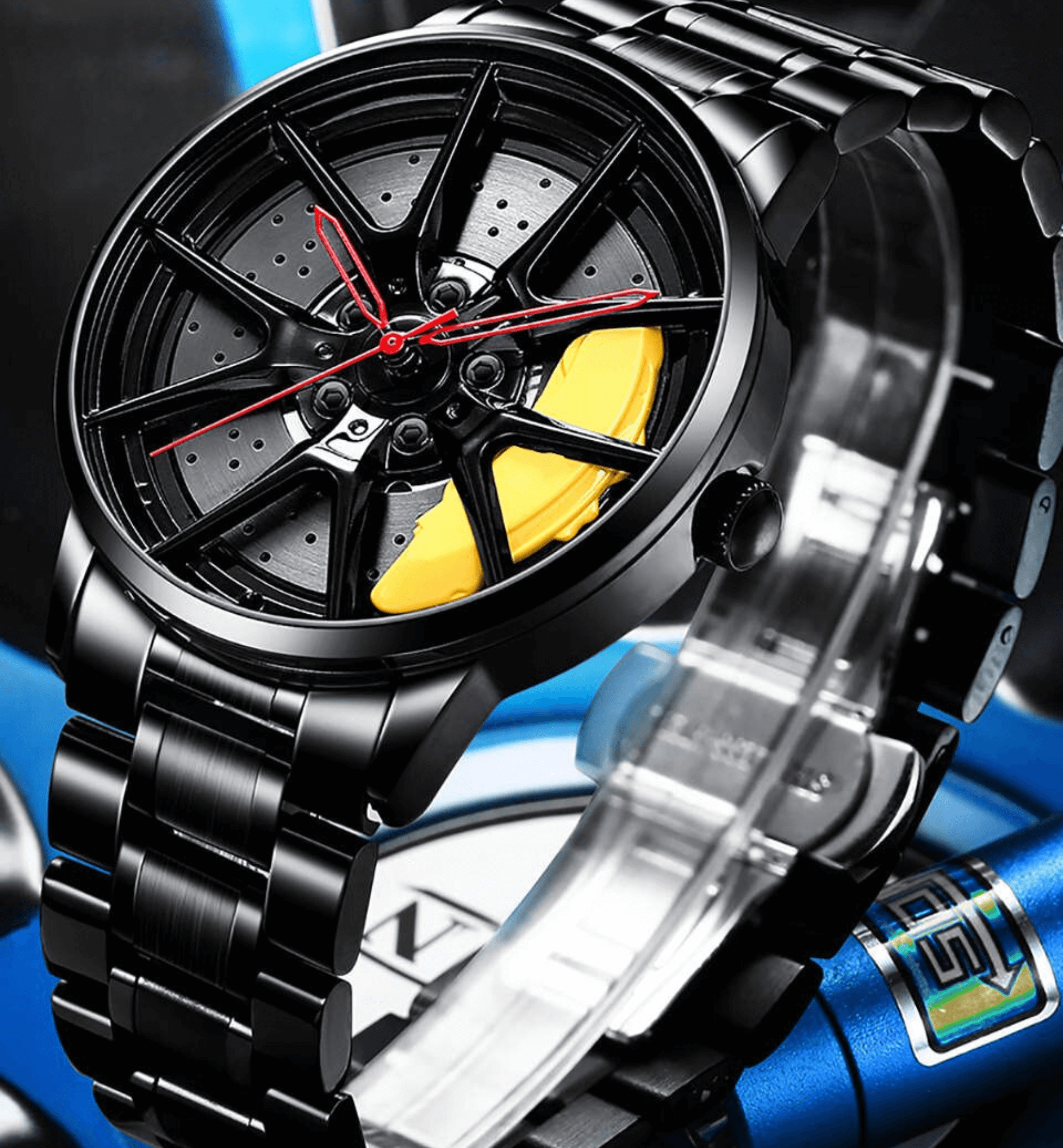 Heren Sportauto Wiel Horloge