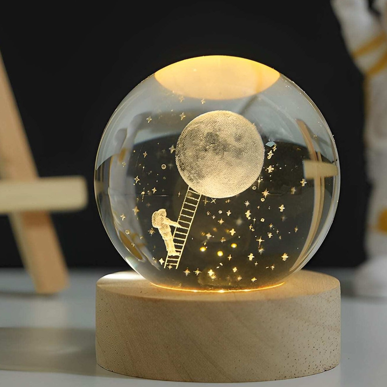 3D Kristallen Bol met LED-verlichting voor Decoratie 8