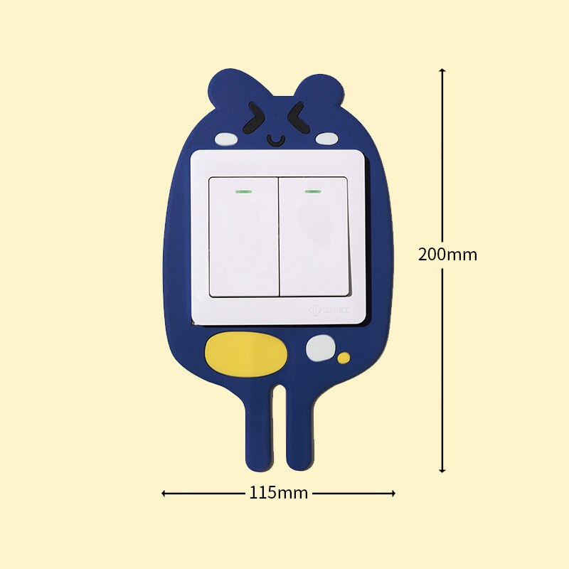 3D Lichtgevende Cartoon Outlet Sticker 0