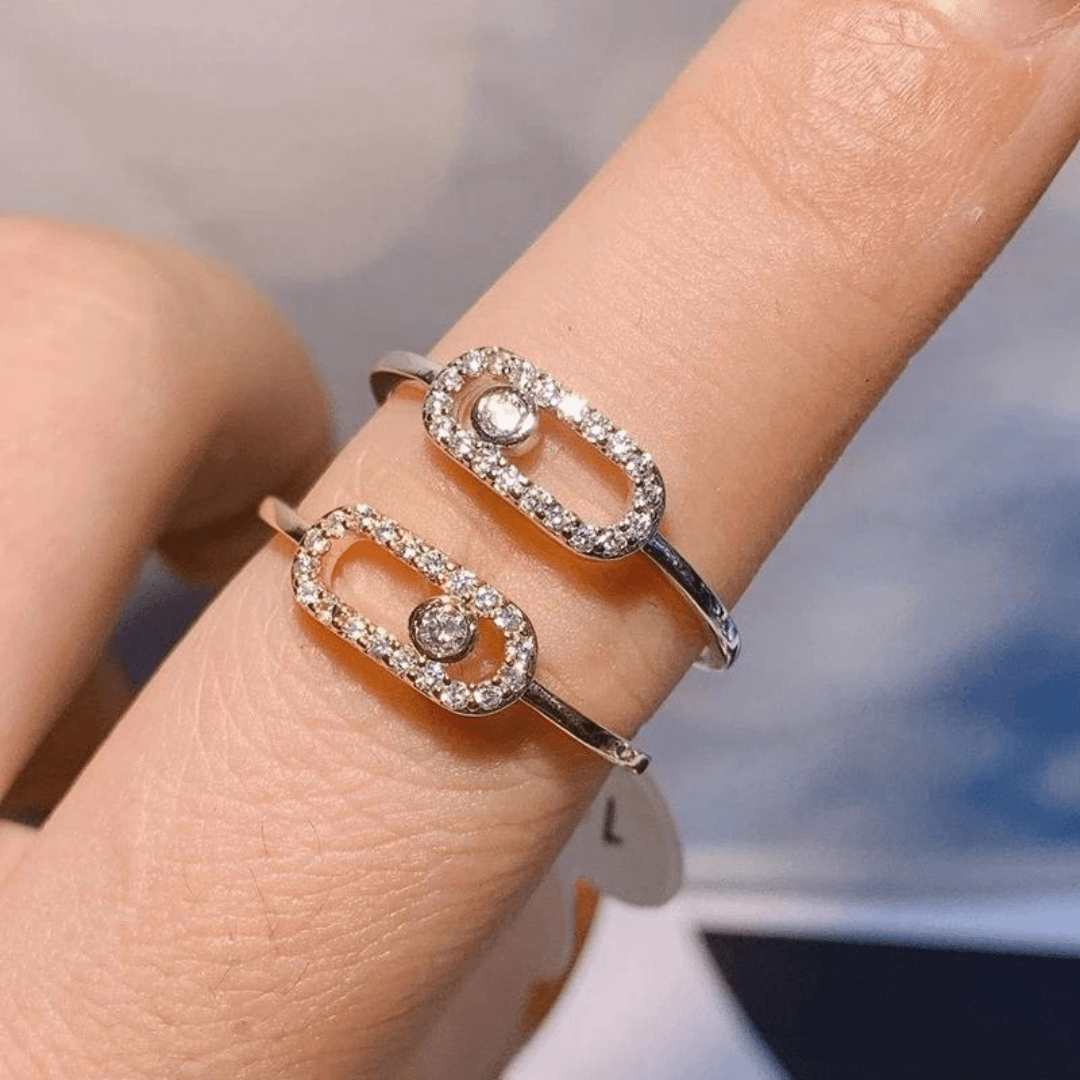 Uitgeholde Vierkante Zirkoonring