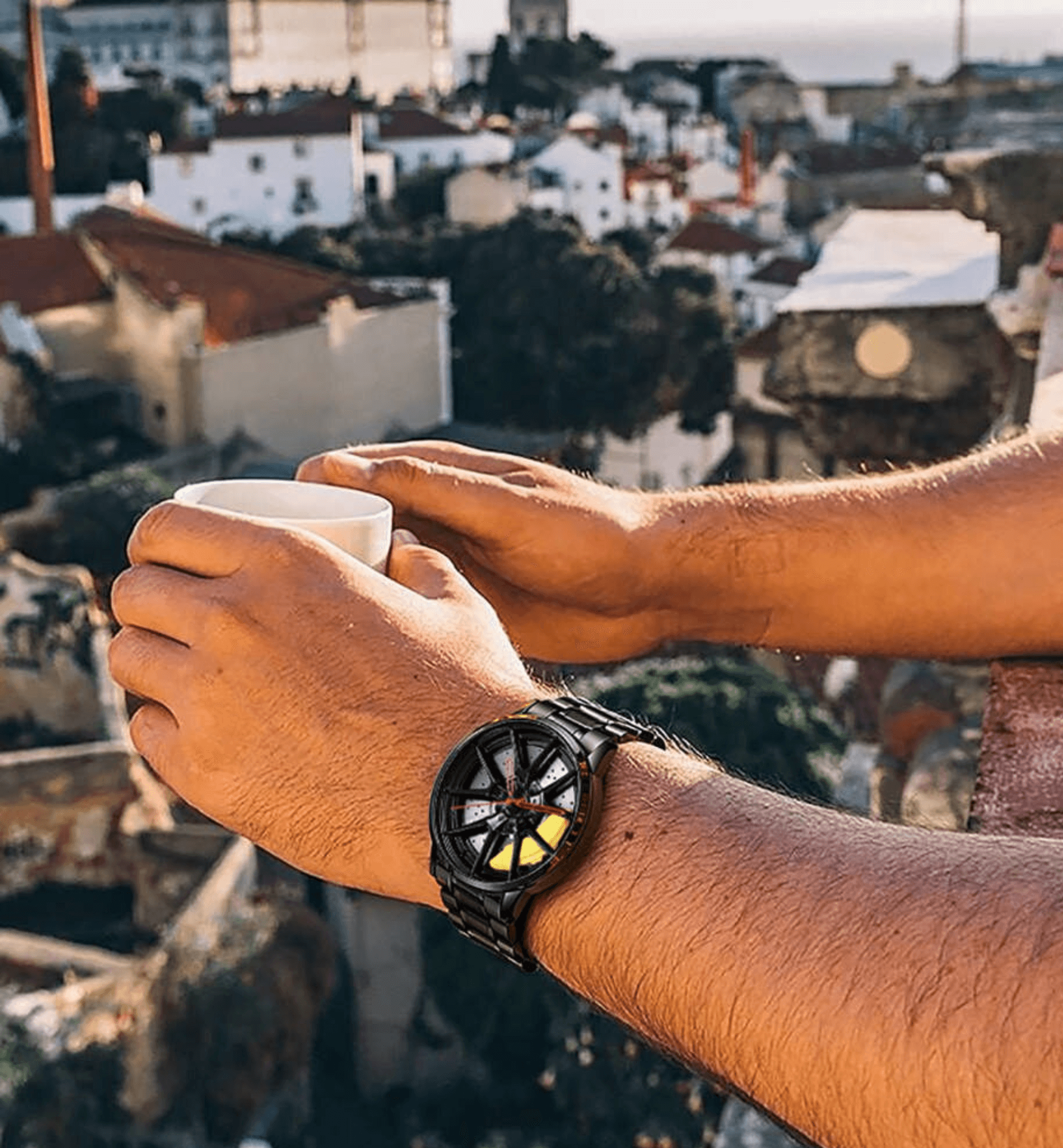 Heren Sportauto Wiel Horloge