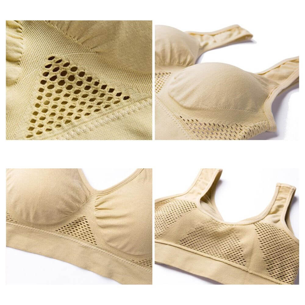 Ademende Mesh Sportbeha