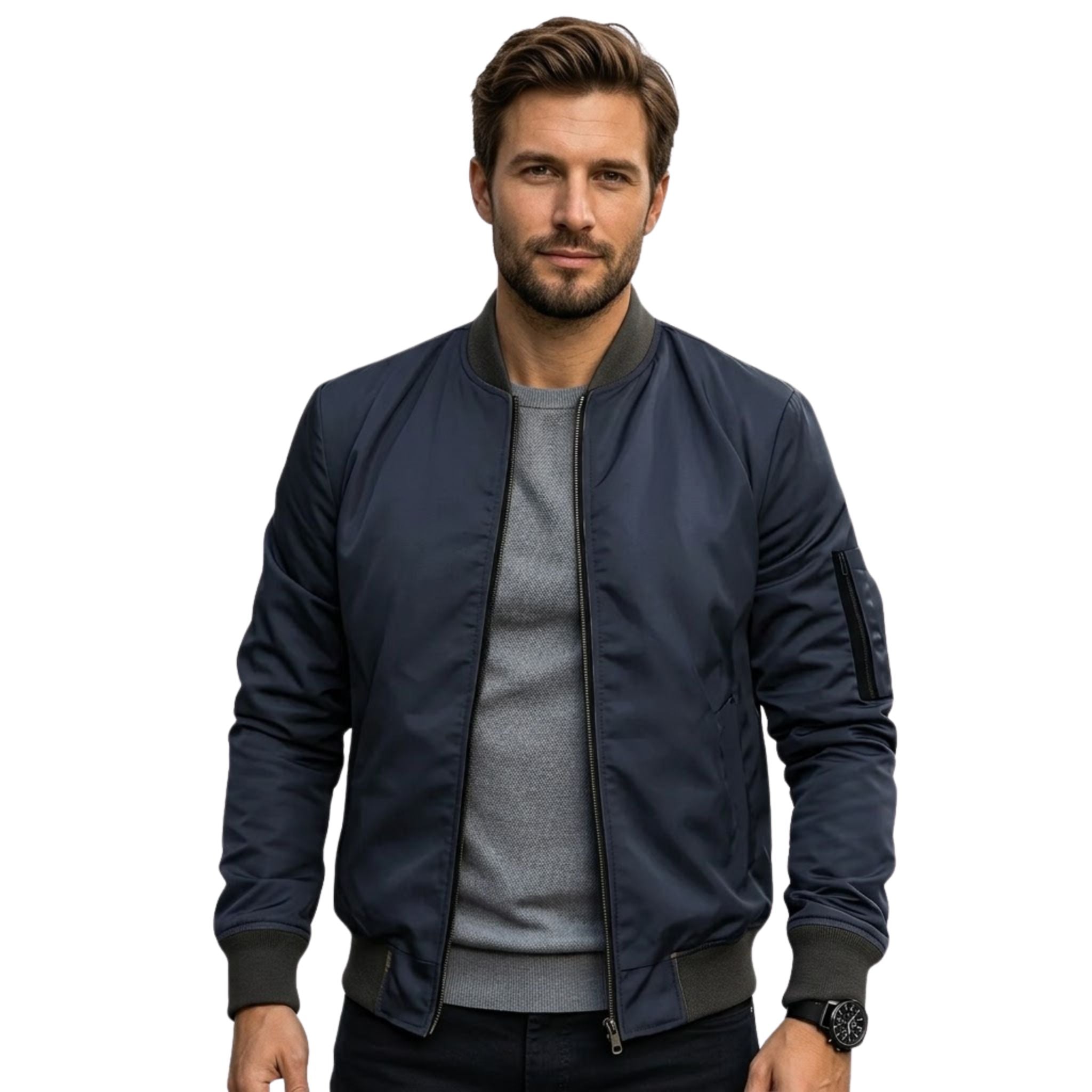 Heren Bomberjack Lichtgewicht Casual Stijl