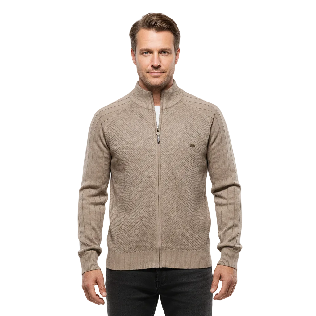 Heren Vest Met Volledige Ritssluiting Casual