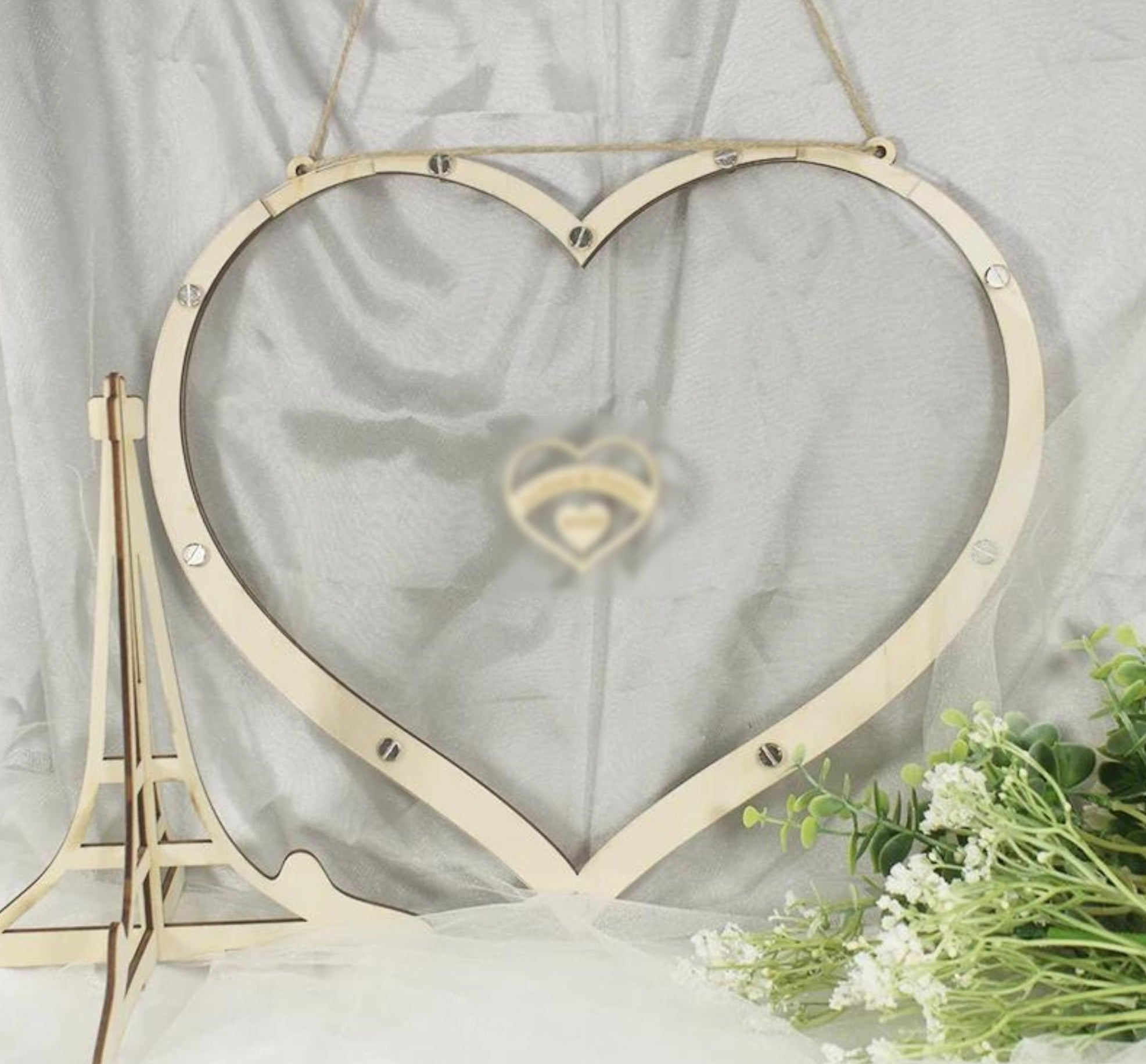 Bruiloft Hart Drop Frame Register