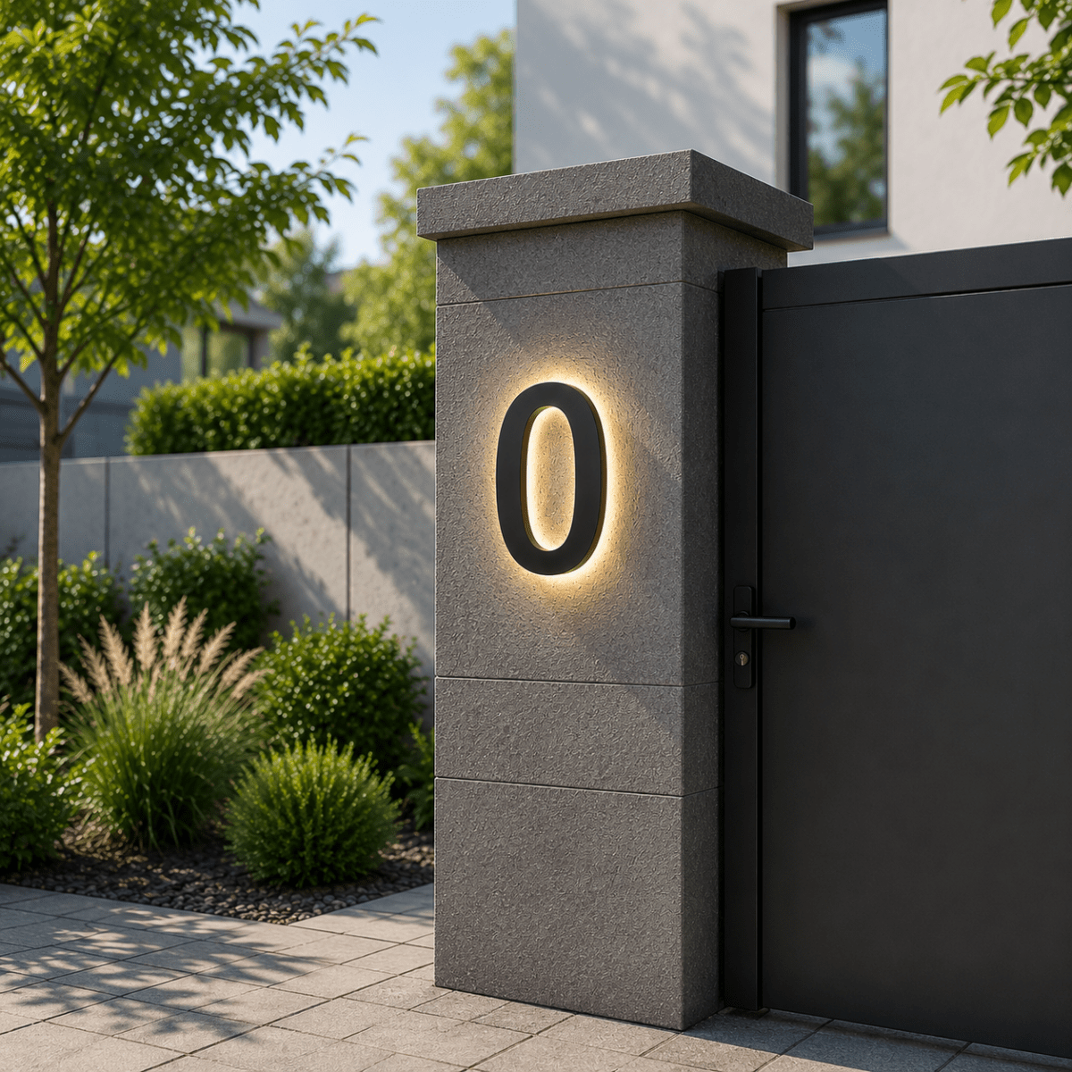 Aanpasbare LED Huisnummers Modern 10