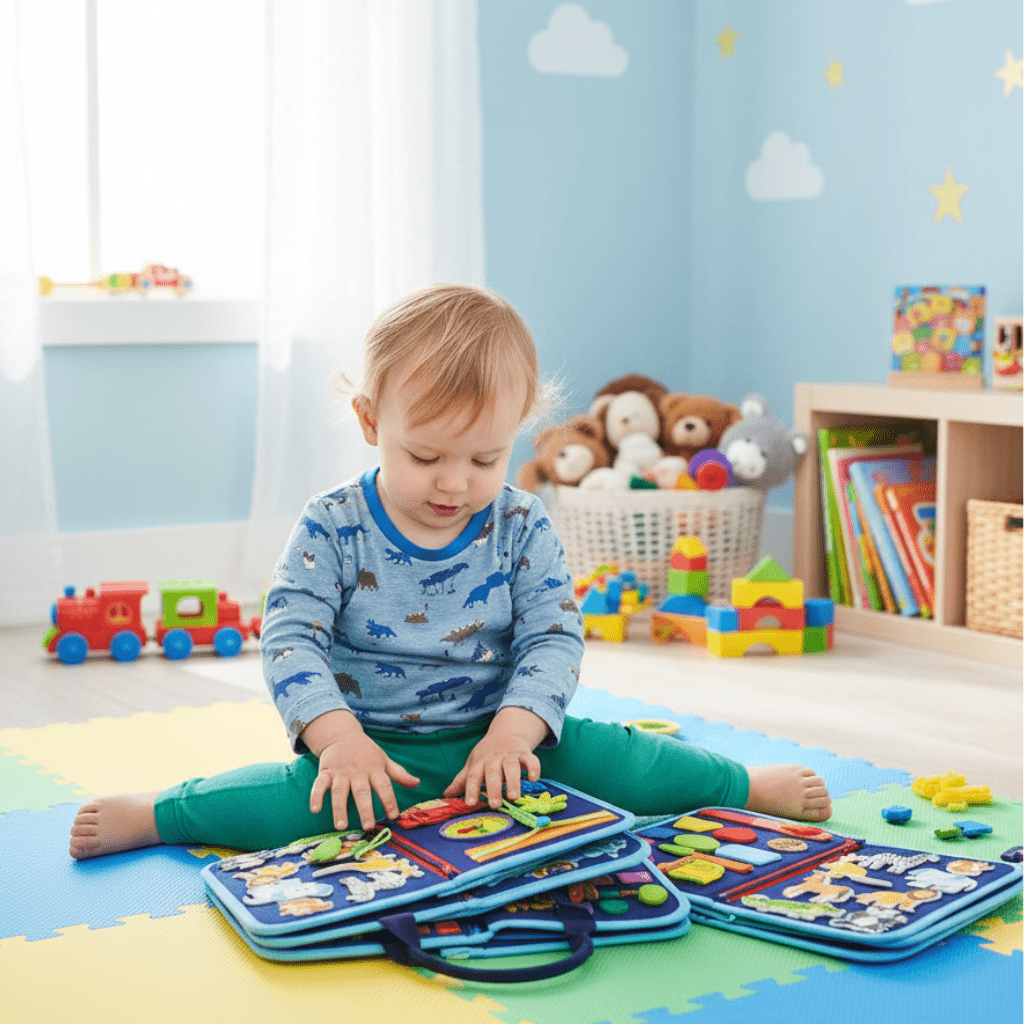 Activiteitenbord voor Baby's - Interactief Speelbord voor Motorische Ontwikkeling 0