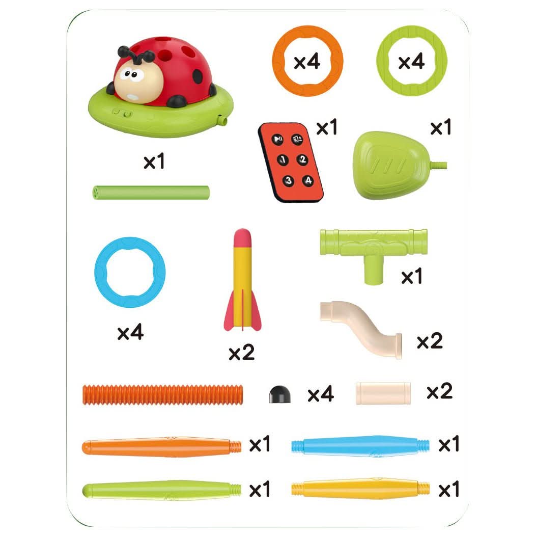 Activiteitenset voor Kinderen - 3-in-1 Speelset met Touwtjespringen, Ringwerpen en Pedaalraket 5