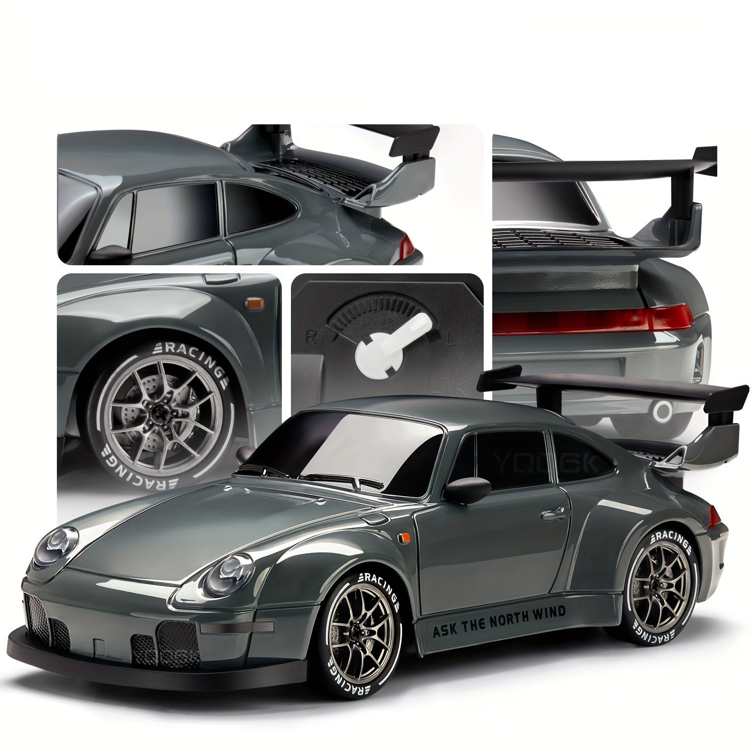 Afstand Bestuurbare Auto 1:24 RC Drift Met LED-verlichting en 4WD Functie 7
