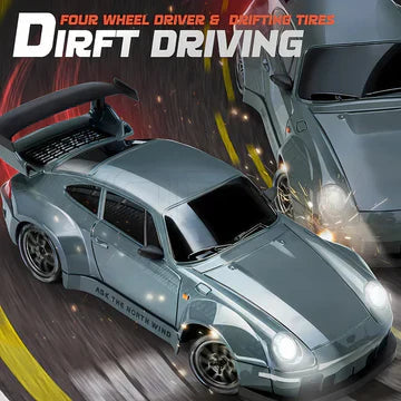 Afstand Bestuurbare RC Auto Retro Drift Master met LED-verlichting en 4WD Functie 2