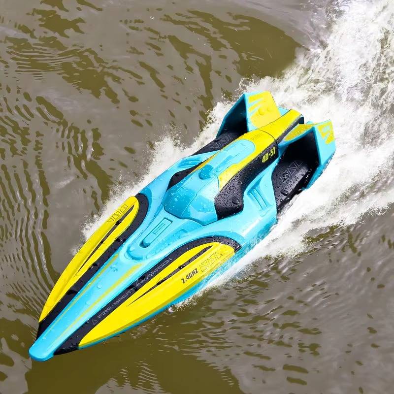 Afstandbestuurbare Boot Professioneel Racen met Dubbele Motoren en LED-verlichting 0