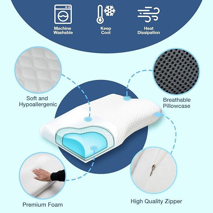 Anti-Snurk Kussen Ergonomisch Ontwerp 3