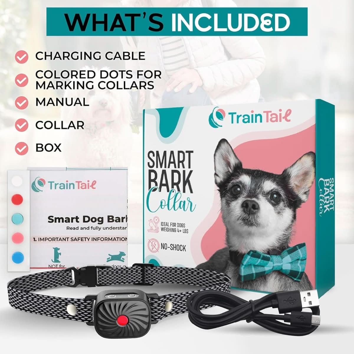 Antiblafhalsband voor Kleine Honden met Geluid en Trillingen 6
