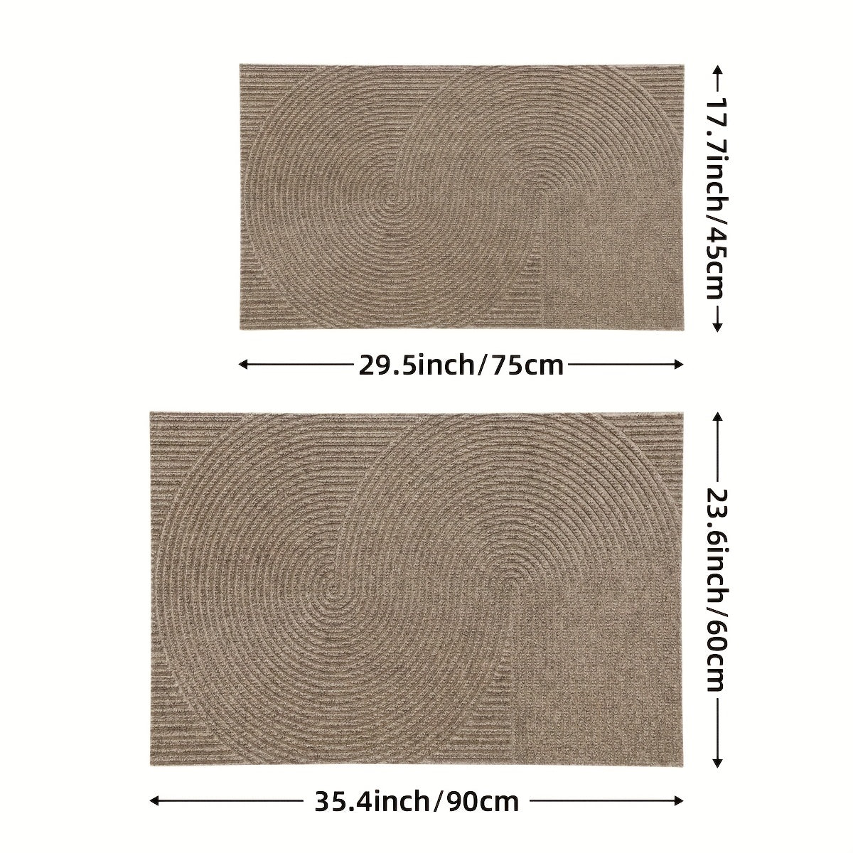 Antislip Deurmat Geometrisch Patroon voor Binnen en Buiten 3