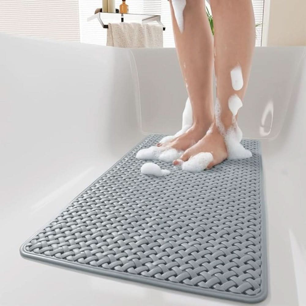 Antislip Douchemat met Zuignappen en Waterafvoergaten voor Badkamer Veiligheid 0