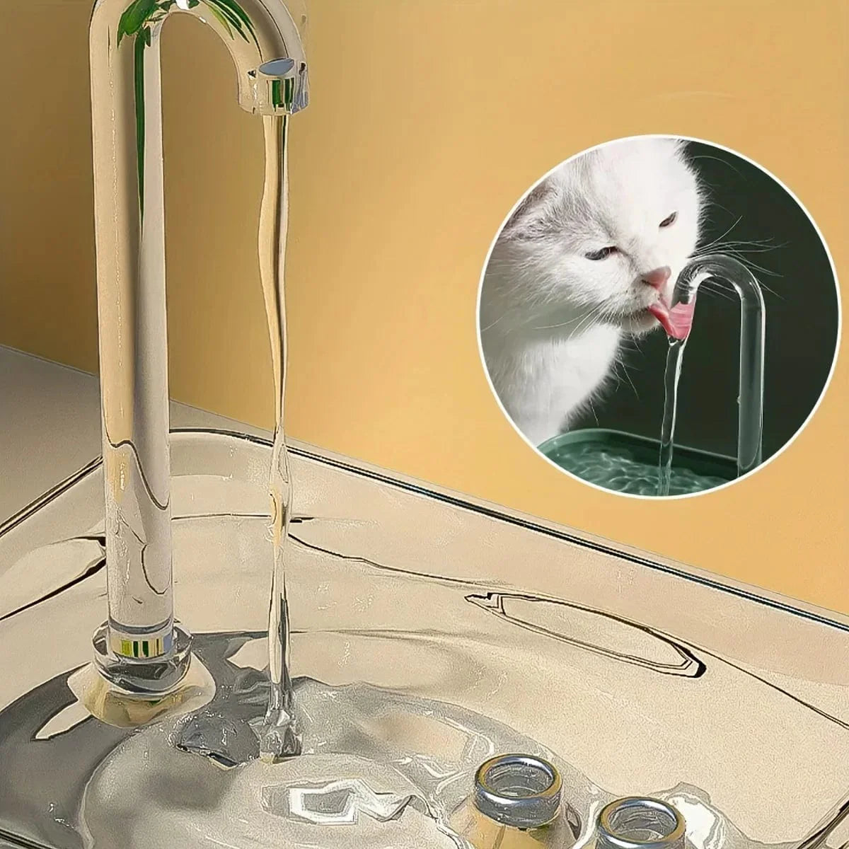 Automatische Waterdispenser voor Huisdieren met Stil Filter 1,5 Liter 1