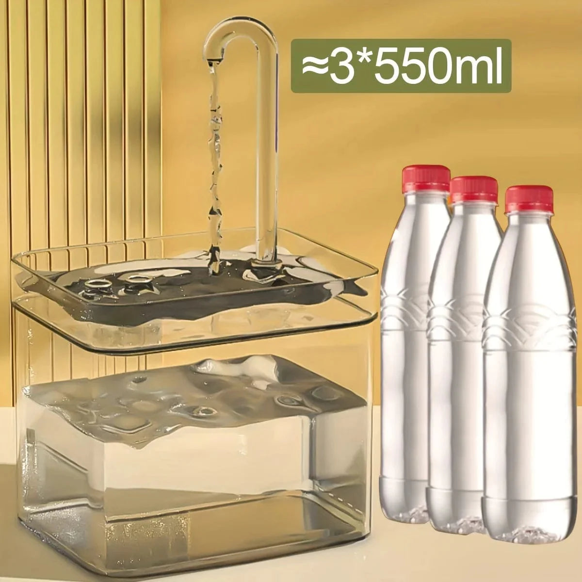 Automatische Waterdispenser voor Huisdieren met Stil Filter 1,5 Liter 5