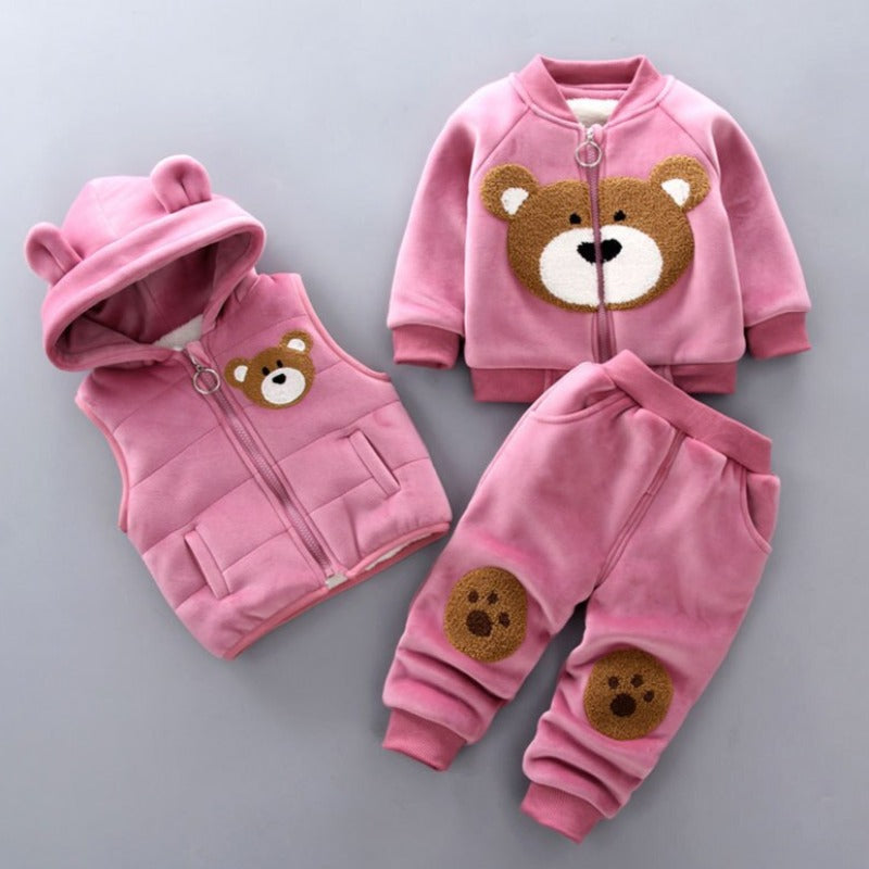 Baby Winterset voor Jongens en Meisjes met Schattige Capuchon 2