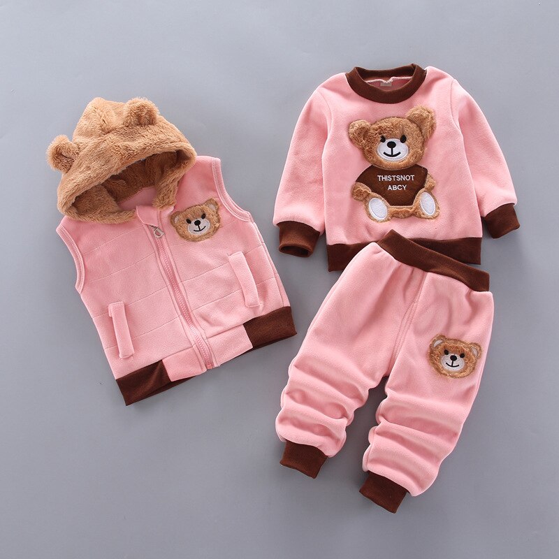 Baby Winterset voor Jongens en Meisjes met Schattige Capuchon 3