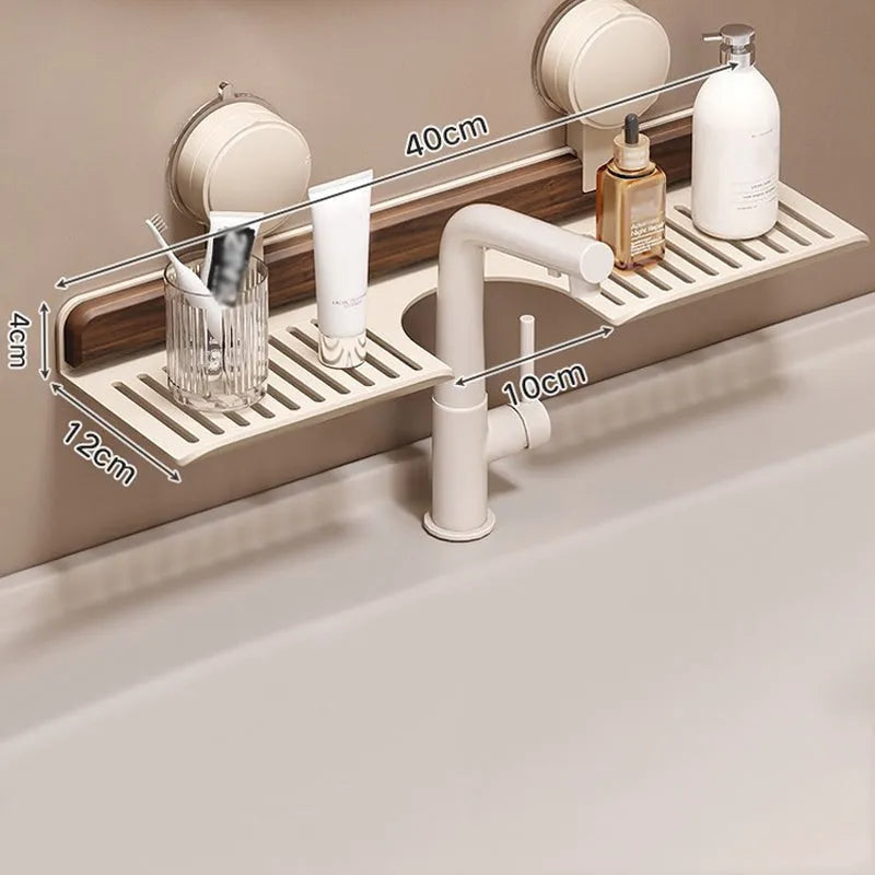 Badkamer Plank Met Zuignap Modern Ontwerp Voor Extra Opbergruimte 3