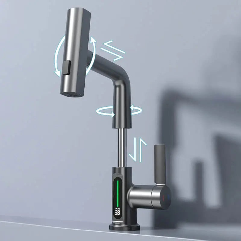 Badkamerkraan 3-in-1 Uitschuifbaar Met Watervalfunctie 3