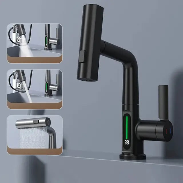 Badkamerkraan 3-in-1 Uitschuifbaar Met Watervalfunctie 7