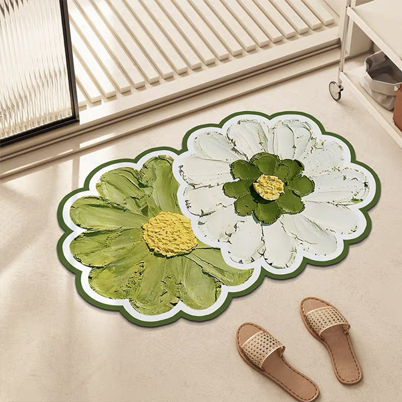 Badkamermat Antislip Bloemen Design voor Veiligheid en Comfort 0