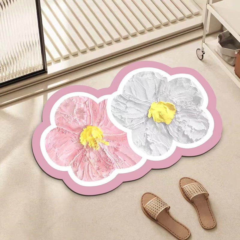 Badkamermat Antislip Bloemen Design voor Veiligheid en Comfort 6