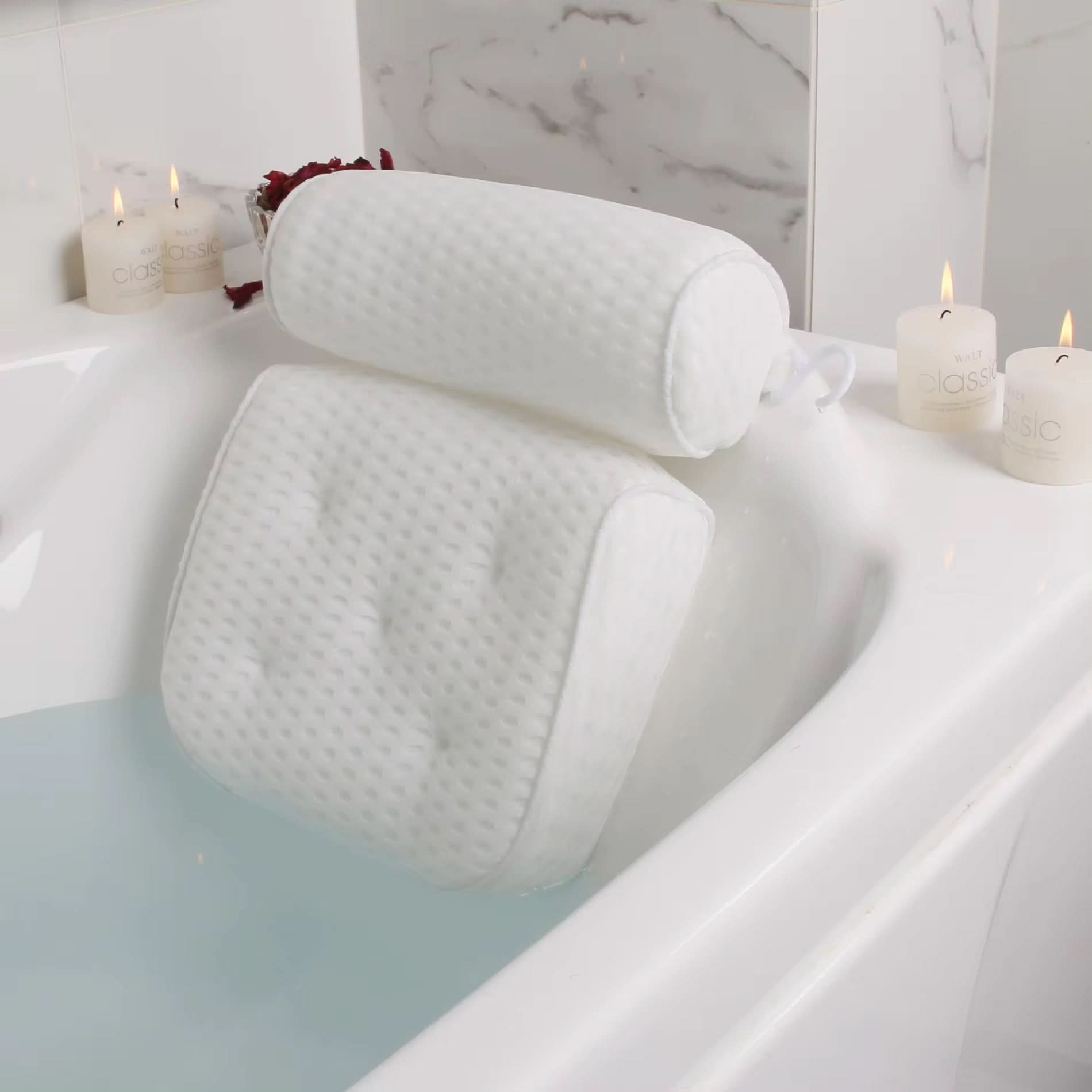 Badkussen Ergonomisch Voor In Bad Met Antislip Zuignappen 1