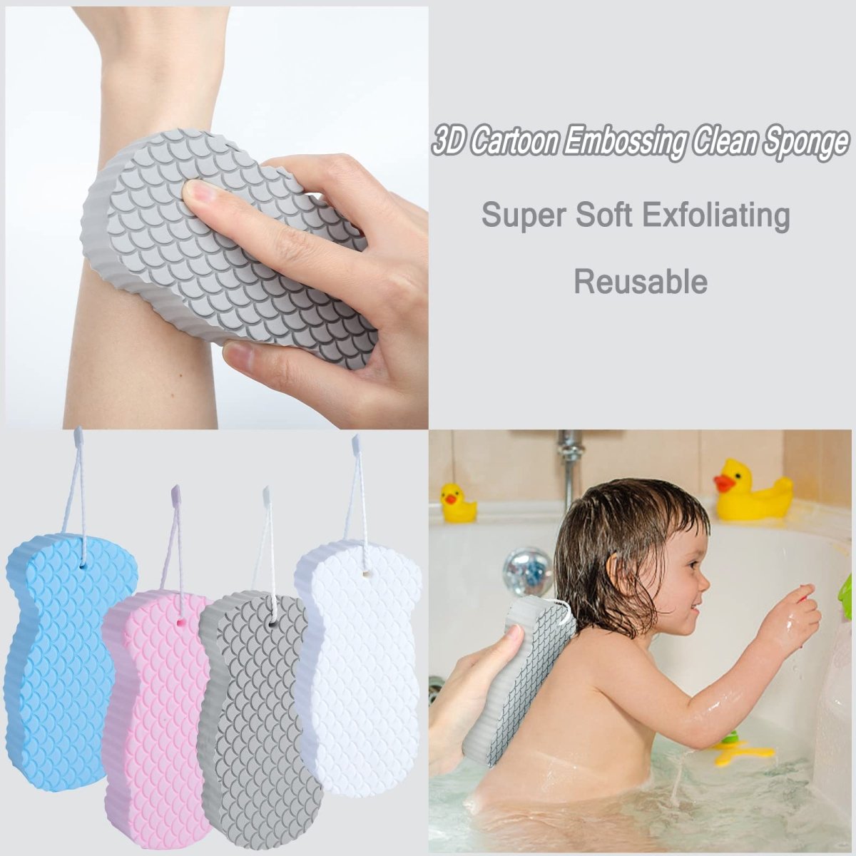 Badspons voor Exfoliatie en Reiniging voor Het Hele Gezin 5