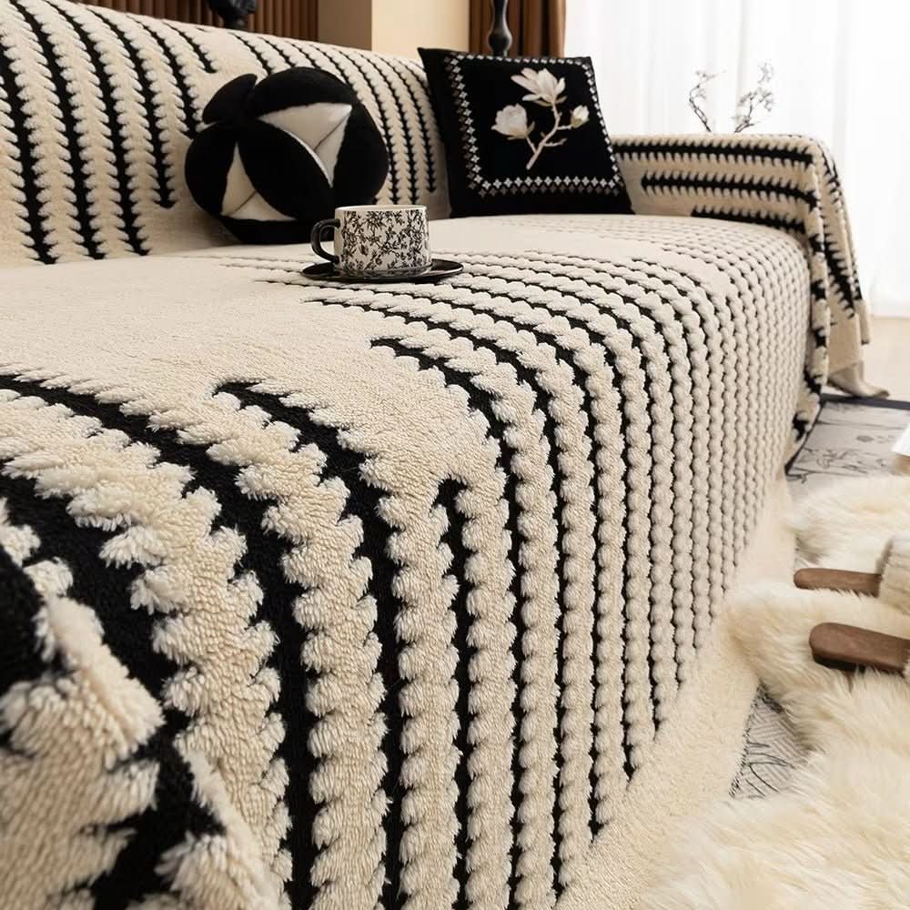 Bankhoes Pluche Vintage Stijl 5