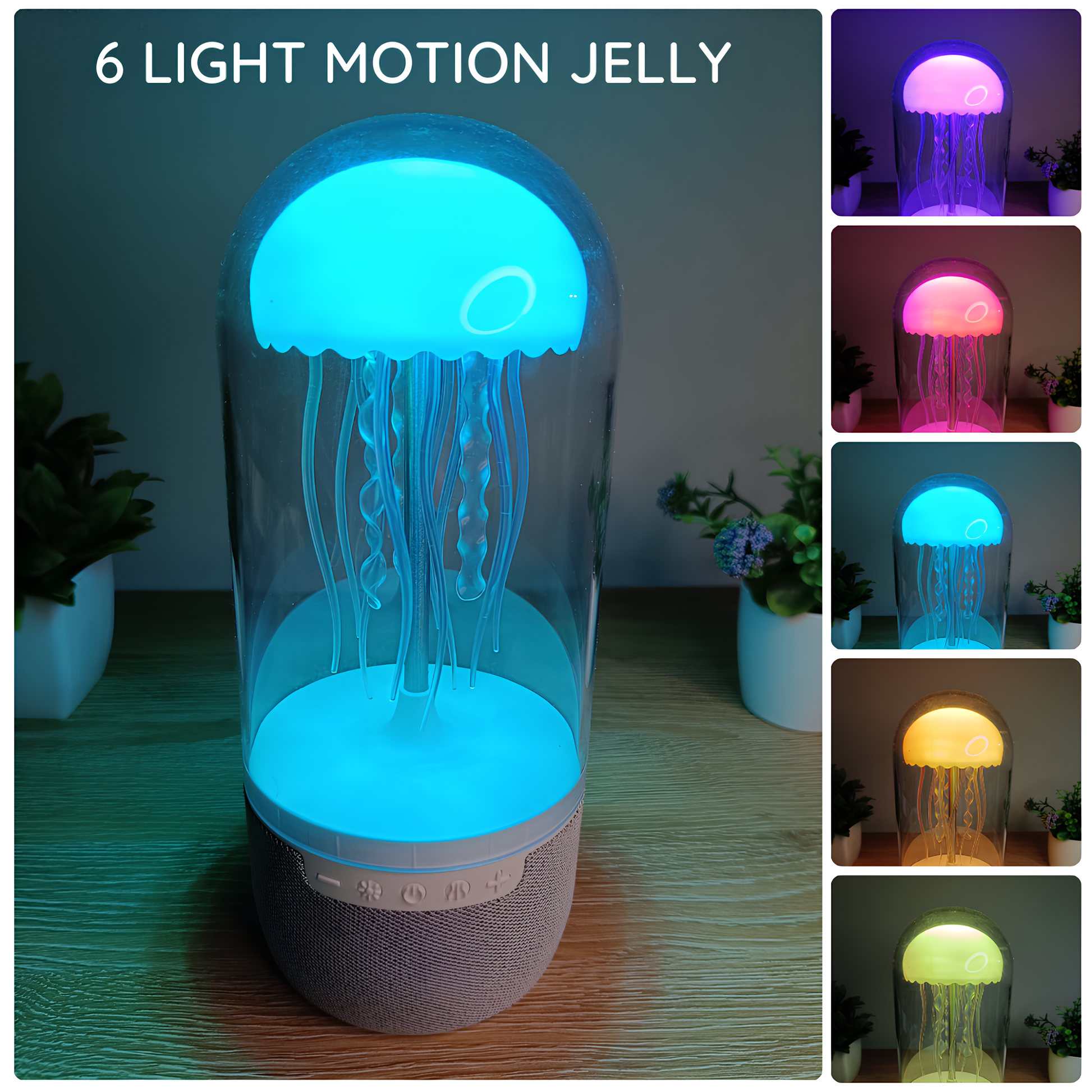 Bluetooth Jellyfish Luidspreker Met Neonlichten 6