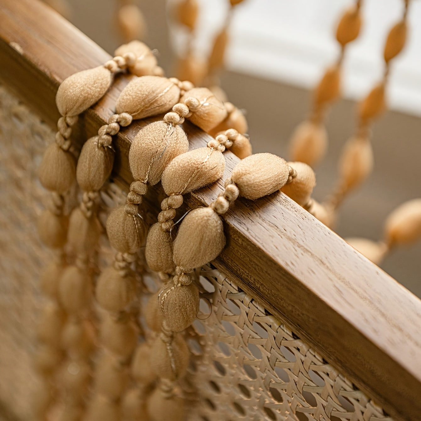 Bohemian Deurgordijn met Kralen en Lantaarnbal 3